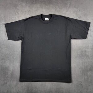 Vintage Pro Club T Shirt Mens XL Black Heavyweight Cotton Short Sleeve Crew Neck